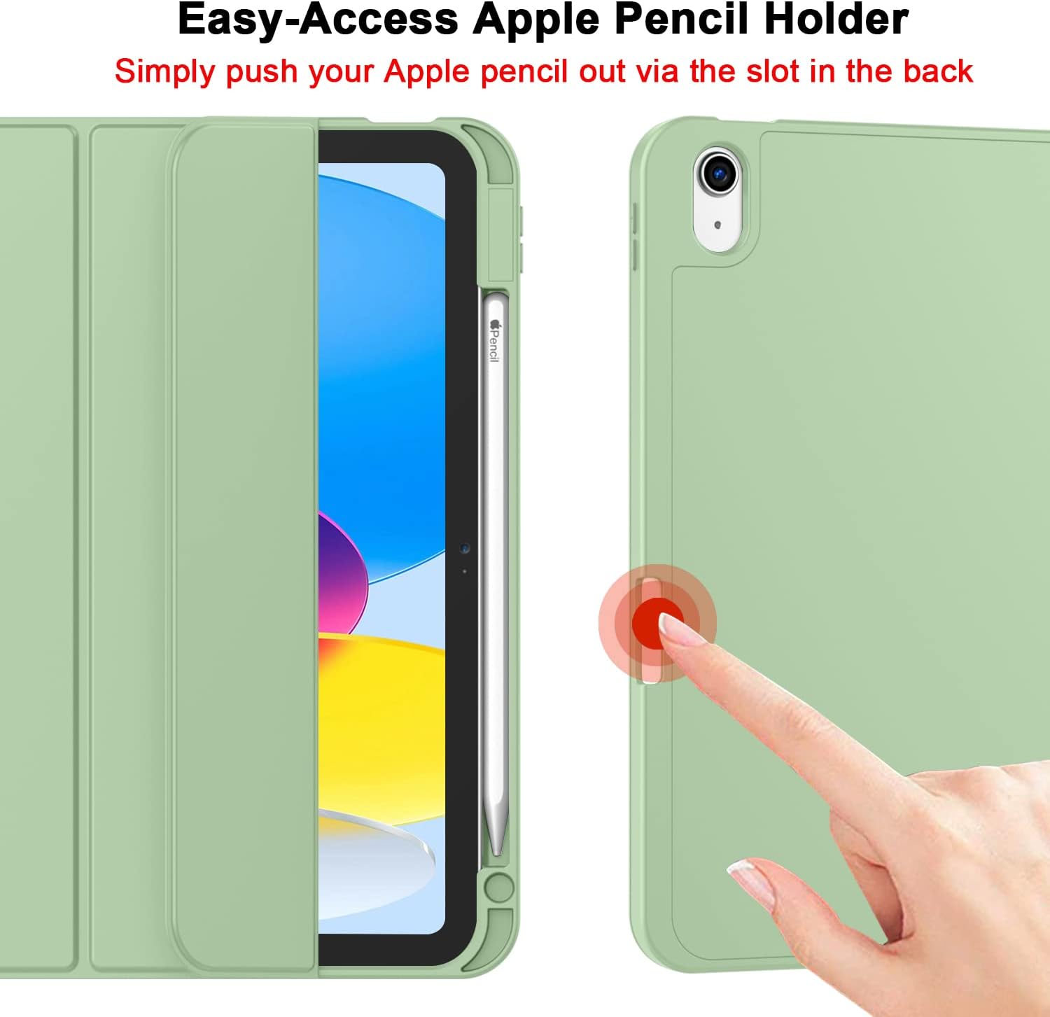 Best iPad Air Case-Smart iPad Air 10.9 inch 5th/4th Gen Case with Soft TPU Back [Support Auto Wake/Sleep]